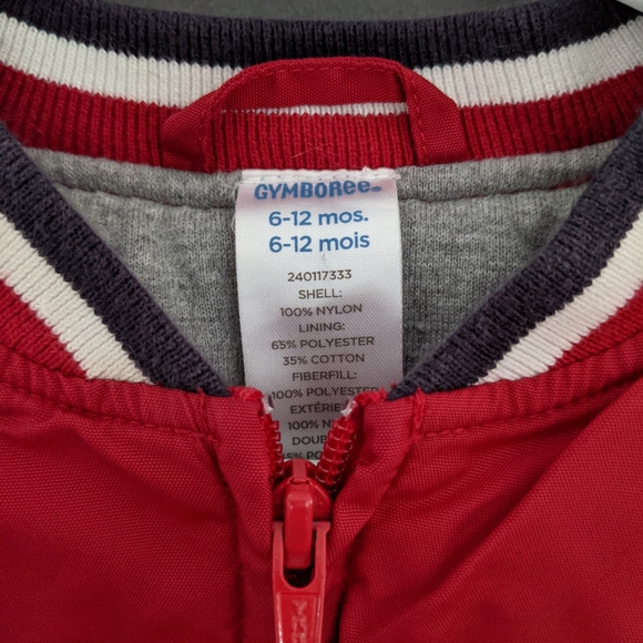 Red & blue "Slugger" bomber style jacket - Picture 3 of 3